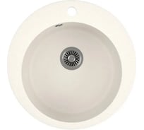 Мойка для кухни Bauedge BAU Dream Pro D 48, без выпуска, белый песок MY3005
