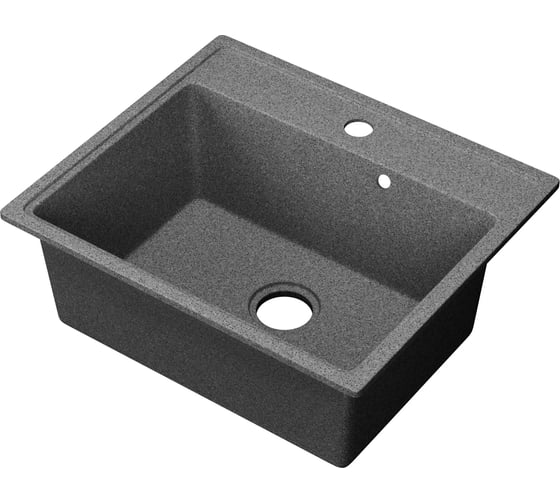 Мойка для кухни Bauedge BAU Stil Pro 49х42, без выпуска, серый камень PR0017