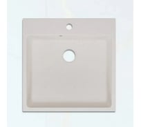 Мойка для кухни Bauedge Quadro 50х50, без выпуска, белый камень MY3003