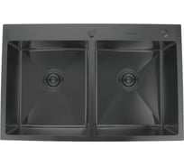 Мойка для кухни из нержавеющей стали Gerhans K37850B-S