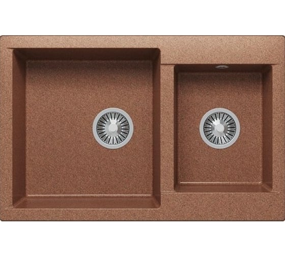 Кухонная мойка Polygran BRIG-772 (№307 Терракот) 621527 1