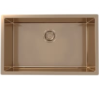 Мойка для кухни ALVEUS QUADRIX MONARCH 60 NEW COPPER 740×440×200 мм в комплекте с выпуском без сифона 1153743