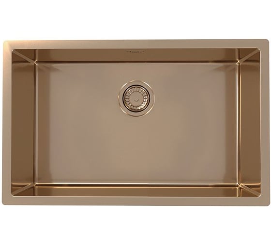 Мойка для кухни ALVEUS QUADRIX MONARCH 60 NEW COPPER 740×440×200 мм в комплекте с выпуском без сифона 1153743