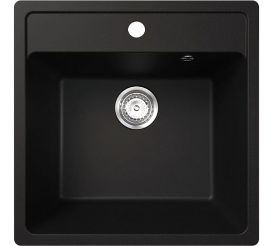 Мойка MIXLINE МЛ-ГМ08 ML-GM08 КОМФОРТ ультра-черная 344 500_500_200мм 558729