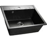 Мойка SANTREK AQUA PRO SQUARE SA-S561 1 чаша 560х500 мм (черный-308) (+сифон) 315488