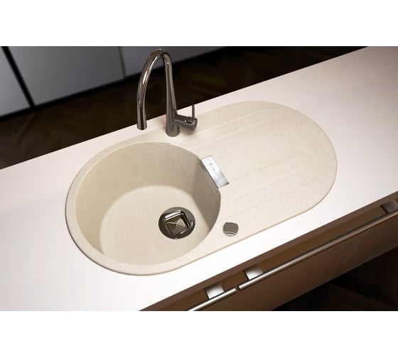Кухонная мойка Tolero Loft TL-780 №923 белый 473790
