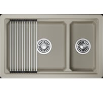 Кварцевая мойка для кухни GRANULA KS- 7304iU, КРЕМАН