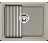 Кварцевая мойка для кухни GRANULA KS- 5501iU, КРЕМАН