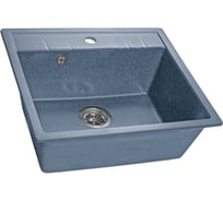 Мойка SANTREK AQUA SQUARE SA-S561 1 чаша 560*500 мм графит-309 без сифона 315484