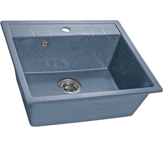 Мойка SANTREK AQUA SQUARE SA-S561 1 чаша 560*500 мм графит-309 без сифона 315484