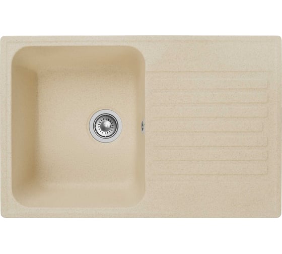 Мойка GRANFEST QUARZ GF-Z 78 чаша+крыло 740x480 бежевый 444915