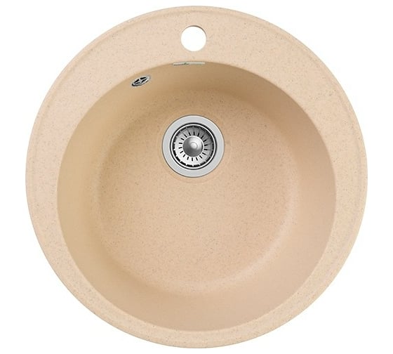 Мойка GRANFEST QUARZ GF-Z 08 D=480 бежевый 444922