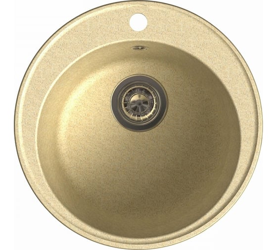 Мойка GRANFEST QUARZ GF-Z 08 D=480 бежевый 444922
