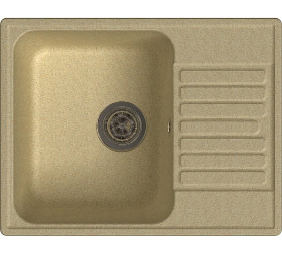 Мойка GRANFEST QUARZ GF-Z 13 чаша+крыло 620x480 бежевый 444897 1