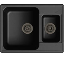 Мойка GRANFEST QUARZ GF-Z 09 1.5-чаши 620x480 черный 444896
