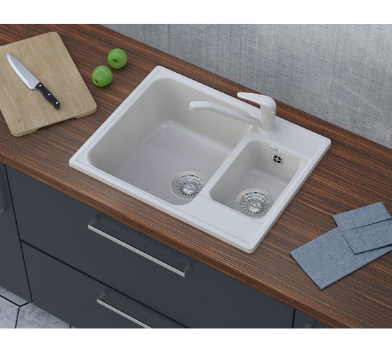Мойка GRANFEST QUARZ GF-Z 09 1.5-чаши 620x480 черный 444896