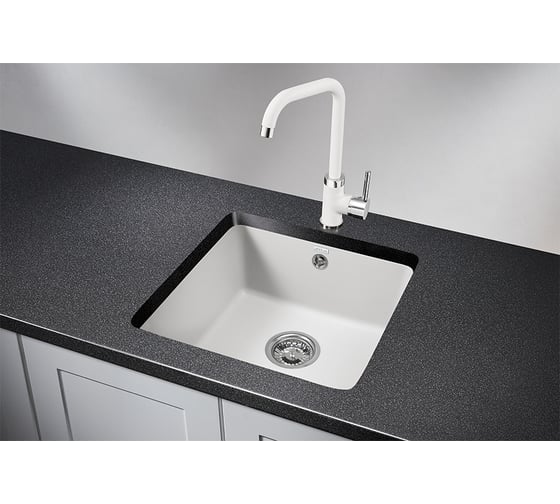 Кухонная мойка из кварца Granula GR-3801 арктик