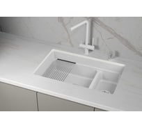 Кварцевая мойка для кухни GRANULA KS- 7304iU, АРКТИК