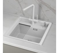Кварцевая мойка для кухни GRANULA KS- 5002i, АРКТИК