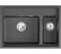 Кварцевая мойка для кухни GRANULA KS- 7302i, ЧЁРНЫЙ 3