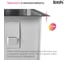 Мойка IDDIS Edifice нержавеющая сталь, универсального монтажа, графит 540х440 EDI54G0i77 4
