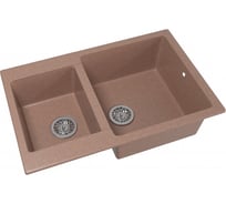 Мойка MIXLINE ML-GM30 двухчашевая, терракотовая 307, 500х770х200 мм 537708