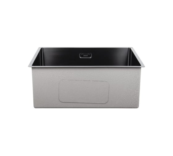 Мойка из нержавеющей стали KAISER 530x430x200, 2.0+1.2 мм, Gun metal KSM-5345
