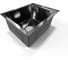Мойка кухонная из нержавеющей стали Bauedge BAU SOUL КТ4050В NANO BLACK, сифон EASY CLEAN в комплекте KT4050B 6