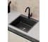 Мойка кухонная из нержавеющей стали Bauedge BAU SOUL КТ5050В NANO BLACK, сифон EASY CLEAN в комплекте KT5050B 1
