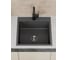 Мойка кухонная из нержавеющей стали Bauedge BAU SOUL КТ5050В NANO BLACK, сифон EASY CLEAN в комплекте KT5050B 7