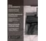Мойка кухонная из нержавеющей стали Bauedge BAU SOUL КТ5050В NANO BLACK, сифон EASY CLEAN в комплекте KT5050B 3