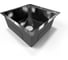 Мойка кухонная из нержавеющей стали Bauedge BAU SOUL КТ5050В NANO BLACK, сифон EASY CLEAN в комплекте KT5050B 6