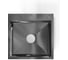 Мойка кухонная из нержавеющей стали Bauedge BAU SOUL КТ5050В NANO BLACK, сифон EASY CLEAN в комплекте KT5050B 8