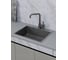 Мойка кухонная из нержавеющей стали Bauedge BAU SOUL КТ5045В NANO BLACK, сифон EASY CLEAN в комплекте KT5045B 7