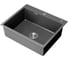 Мойка кухонная из нержавеющей стали Bauedge BAU SOUL КТ5045В NANO BLACK, сифон EASY CLEAN в комплекте KT5045B 1