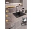 Мойка кухонная из нержавеющей стали Bauedge BAU SOUL КТ5045В NANO BLACK, сифон EASY CLEAN в комплекте KT5045B 2