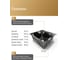 Мойка кухонная из нержавеющей стали Bauedge BAU SOUL КТ5045В NANO BLACK, сифон EASY CLEAN в комплекте KT5045B 5