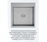 Мойка кухонная из нержавеющей стали Bauedge BAU SOUL КТ5050S SATIN, сифон EASY CLEAN в комплекте KT5050S 3