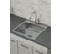 Мойка кухонная из нержавеющей стали Bauedge BAU SOUL КТ5050S SATIN, сифон EASY CLEAN в комплекте KT5050S 1