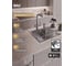 Мойка кухонная из нержавеющей стали Bauedge BAU SOUL КТ5050S SATIN, сифон EASY CLEAN в комплекте KT5050S 2