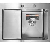 Кухонная мойка GERHANS из нержавеющей стали 58x48 сатин K35848-R
