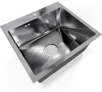 Мойка кухонная из нержавеющей стали Bauedge BAU SOUL КТ5045S SATIN, сифон EASY CLEAN в комплекте KT5045S