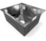 Мойка кухонная из нержавеющей стали Bauedge BAU SOUL КТ5045S SATIN, сифон EASY CLEAN в комплекте KT5045S 6
