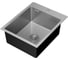 Мойка кухонная из нержавеющей стали Bauedge BAU SOUL КТ4050S SATIN, сифон EASY CLEAN в комплекте KT4050S 1