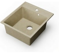 Мойка для кухни Bauedge BAU Stil Pro 430x490 мм, без выпуска, бежевый камень PR0015