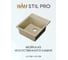 Мойка для кухни Bauedge BAU Stil Pro 430x490 мм, без выпуска, бежевый камень PR0015 2