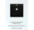 Мойка для кухни Bauedge Quadro 500x500 мм, без выпуска, черный камень MY3001 3