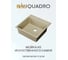 Мойка для кухни Bauedge BAU Quadro 500x500 мм, без выпуска, бежевый камень MY3004 2