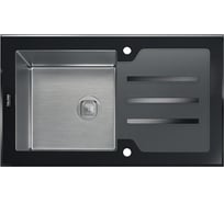 Кухонная мойка TOLERO Ceramic Glass TG-860 черная, стекло 765062