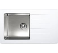 Кухонная мойка TOLERO Twist TTS-860 белый, комбинированная 474353